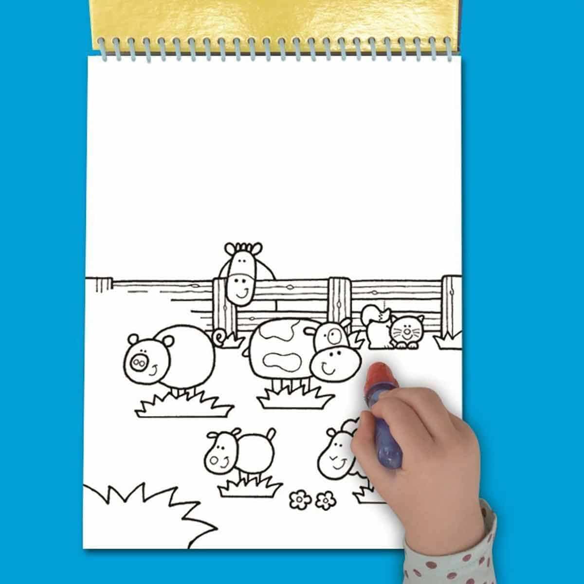 Galt Toys, Wasserzauber – Bauernhof, Malbuch für Kinder ab 3 Jahren 9