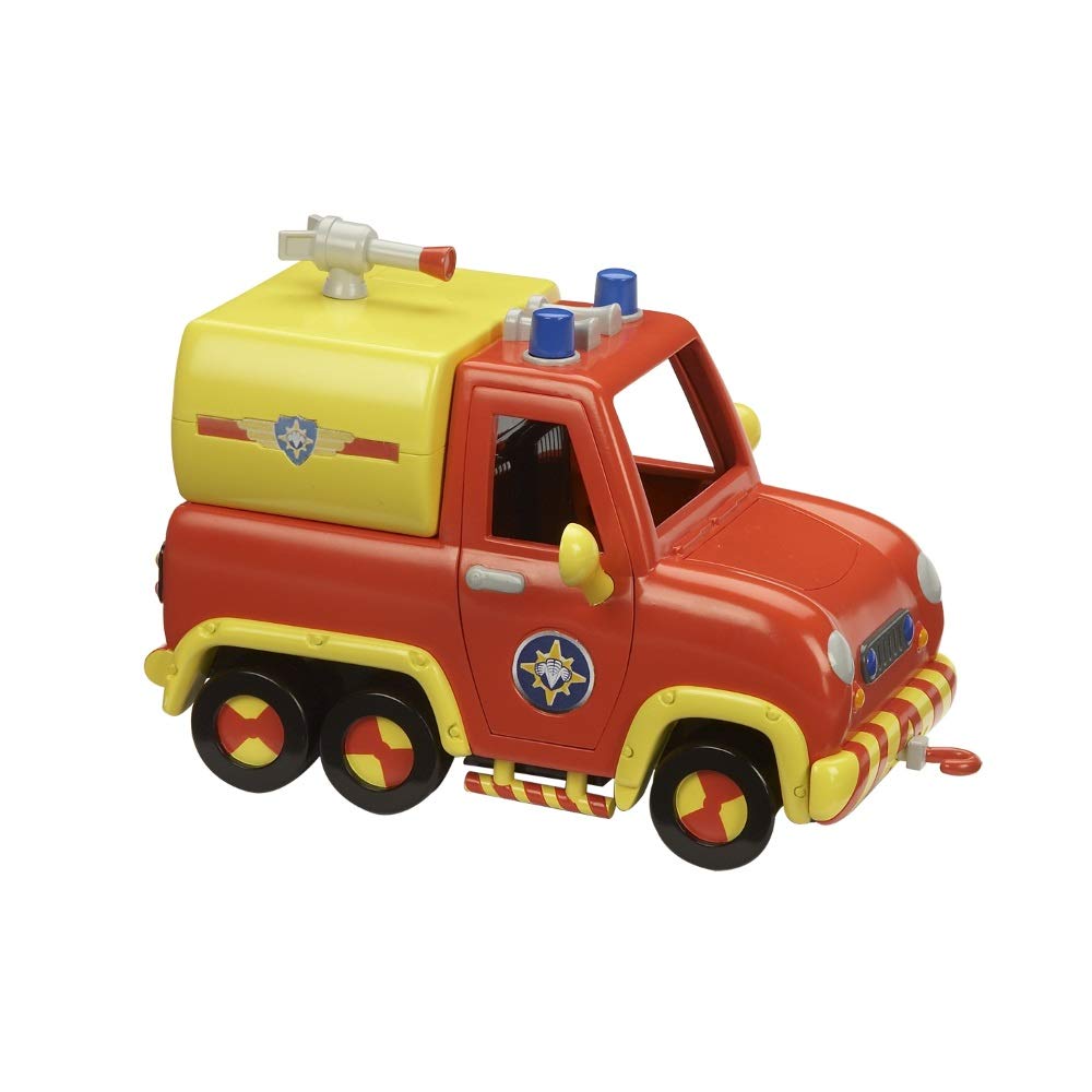 Fireman Sam Venus Fire Truck Model Toy - Vehicle Playset with Traffic Cones 4