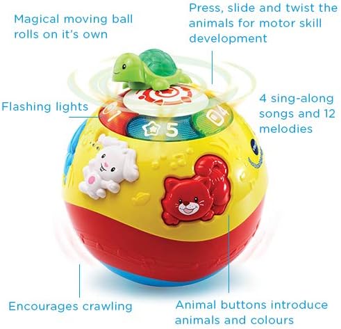 VTech Crawl & Learn Bright Lights Ball - Interactive Learning Toy for 6 Months+
