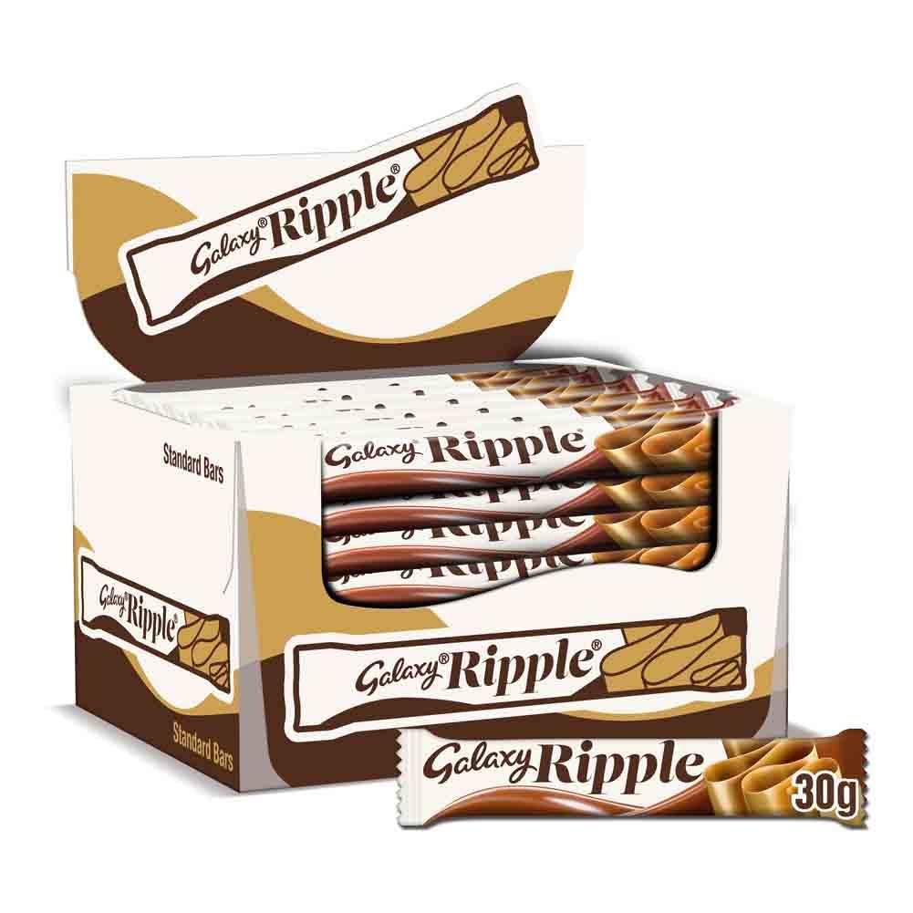 Galaxy - Ripple Milk Chocolate Bars (30g, Pack of 36) 7