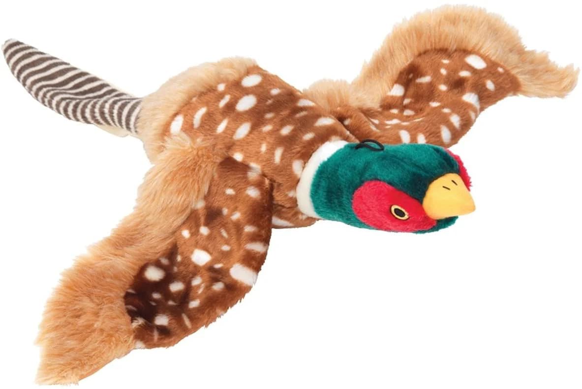 House of Paws Pheasant Dog Toy - Extra Large Plush Squeaker for Dogs | Polyester 3
