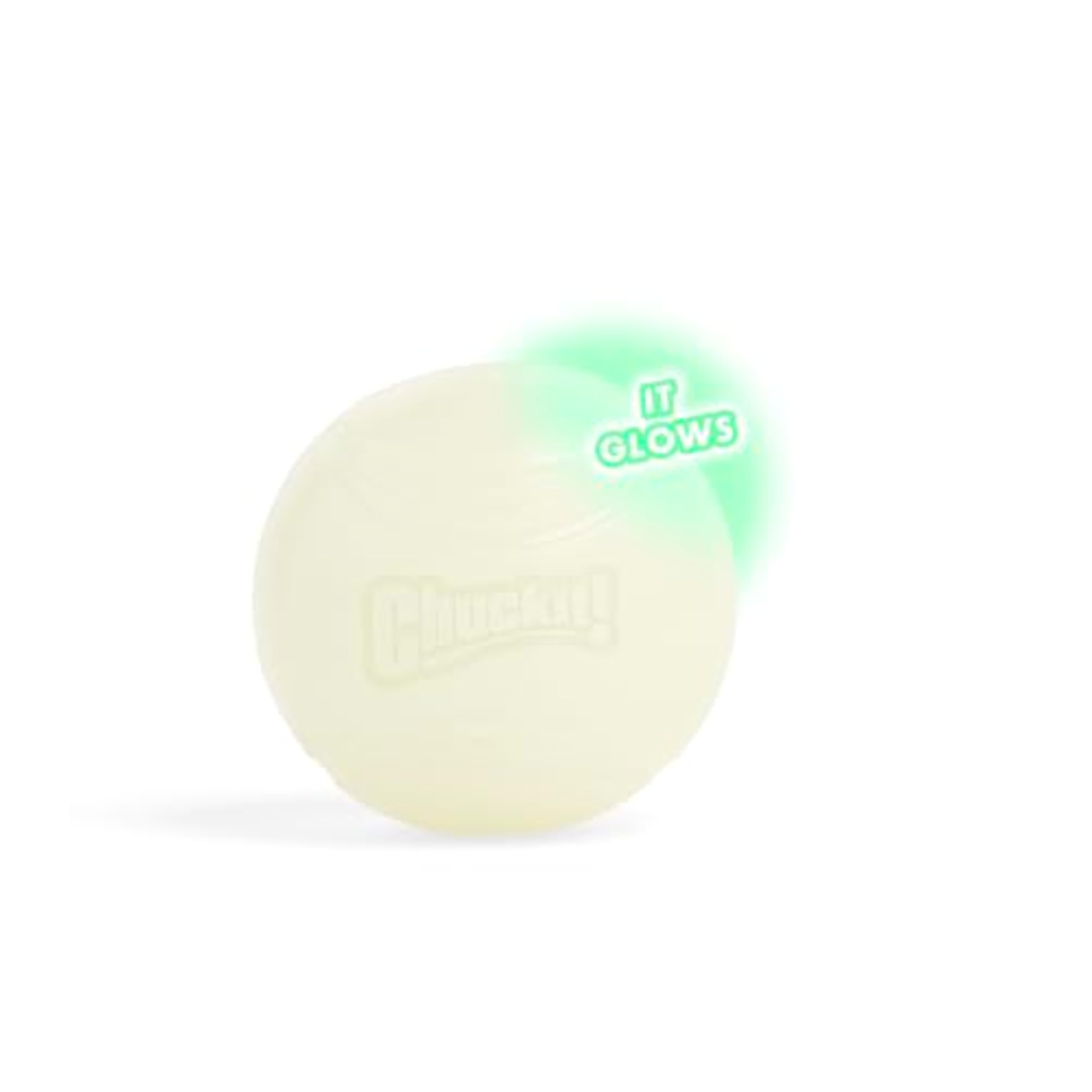 Chuckit! Max Glow Ball - Durable Rubber Fetch Toy | High Visibility | Large Size