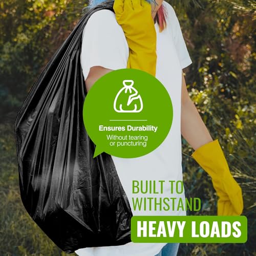 EcoBag Extra Strong Heavy Duty Refuse Sacks - 50L Recyclable Bin Bags, 50 Pack 4