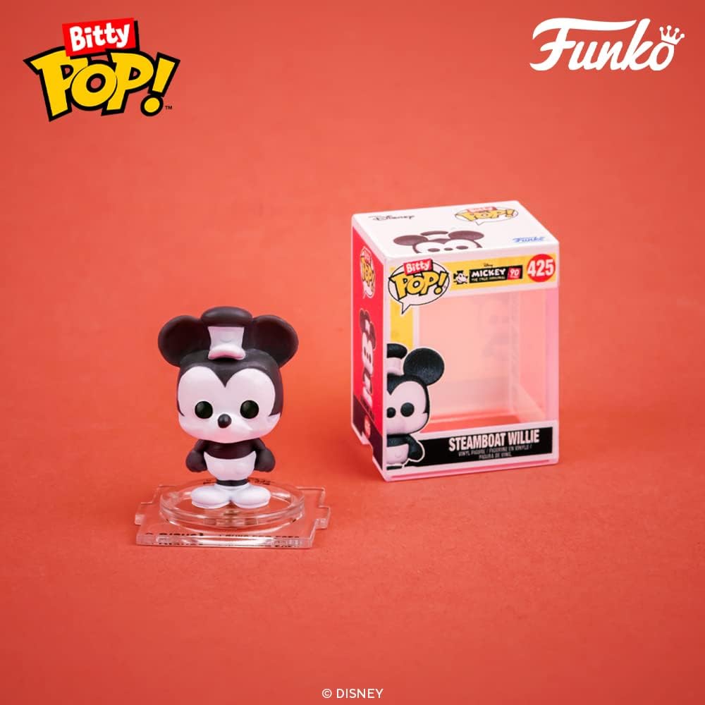 Funko Bitty POP! Disney - Minnie Mouse (Red Dress), Daisy Duck, Donald Duck & Mystery Figure Vinyl Set