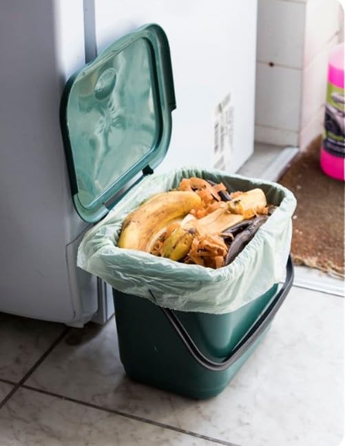 Waste Not Compostable Caddy Liners, 100% Natural Vegetable Starch, 100% Biodegradable, 20-Pack