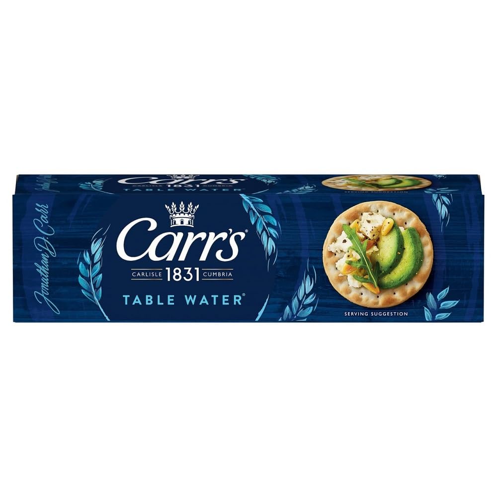 Carr's Table Water Crackers - Light, Crisp Savory Snack | 125g Pack 1