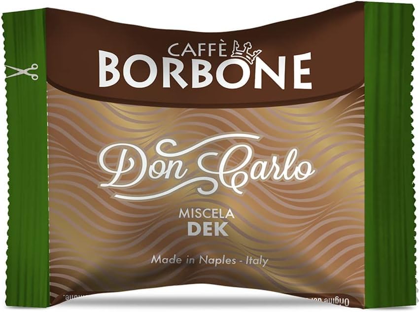 Caffè Borbone Don Carlo Dek Decaffeinated Coffee Blend - 50 Capsules - Compatible with Lavazza A Modo Mio Machines 6