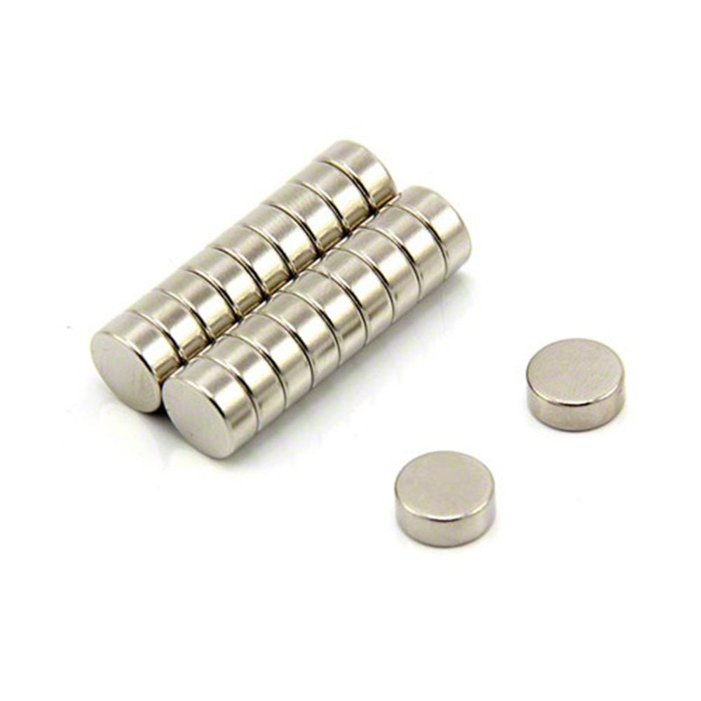 FIRST4MAGNETS N42 Neodymium Disc Magnets | 10mm Dia x 4mm Thick | Pack of 20 | Nickel Coated
