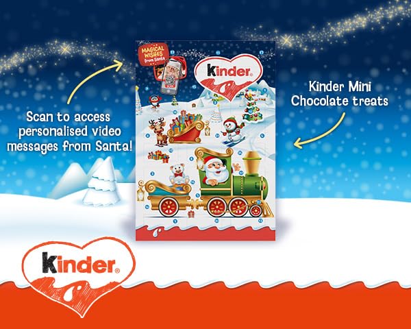 Kinder Chocolate 2025 Christmas Advent Calendar with 24 Mini Chocolates