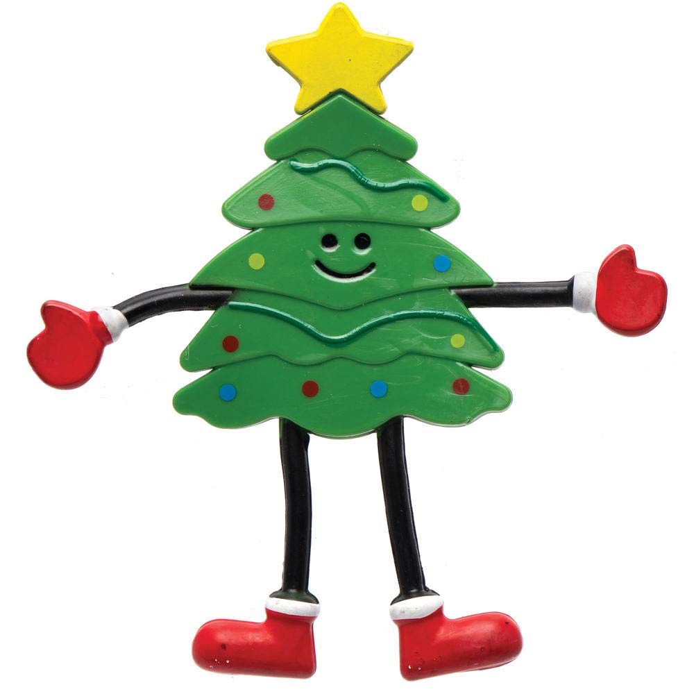 Baker Ross Christmas Bendies - Pack of 5 Bendable Christmas Party Favour Toys 8