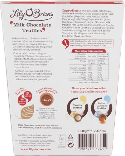 Lily O'Brien's Milk Chocolate Truffles - Individually Wrapped Chocolate Treats 4