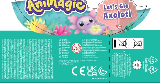 Let's Glo Axolotl - Glowing, Squishy Electronic Pet for Kids 4