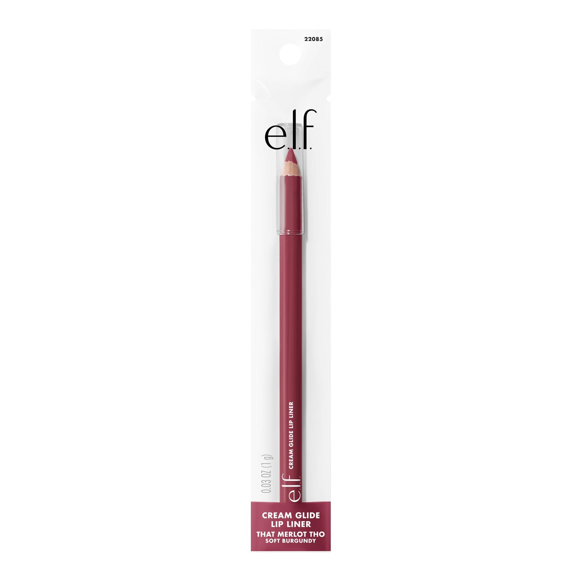 e.l.f. Cream Glide Lip Liner - Highly Pigmented Pencil for Shaping & Sculpting (1 g)