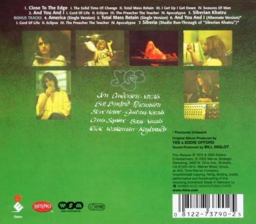 Yes - Close to the Edge (UK Expanded Edition) Audio CD