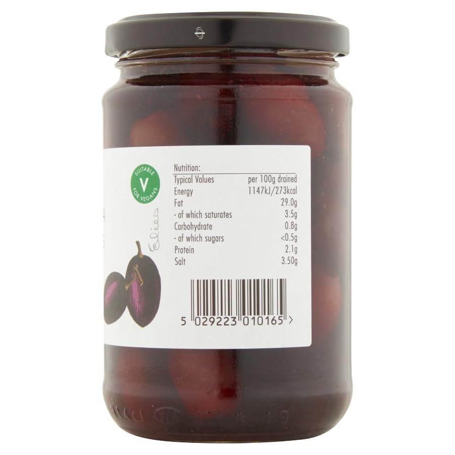 Odysea Big Kalamata Pitted Olives, Glass Jar, 290g