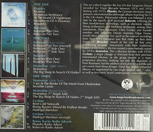 Tangerine Dream - The Virgin Years: 1974-1978 [3 CD Box set] 2