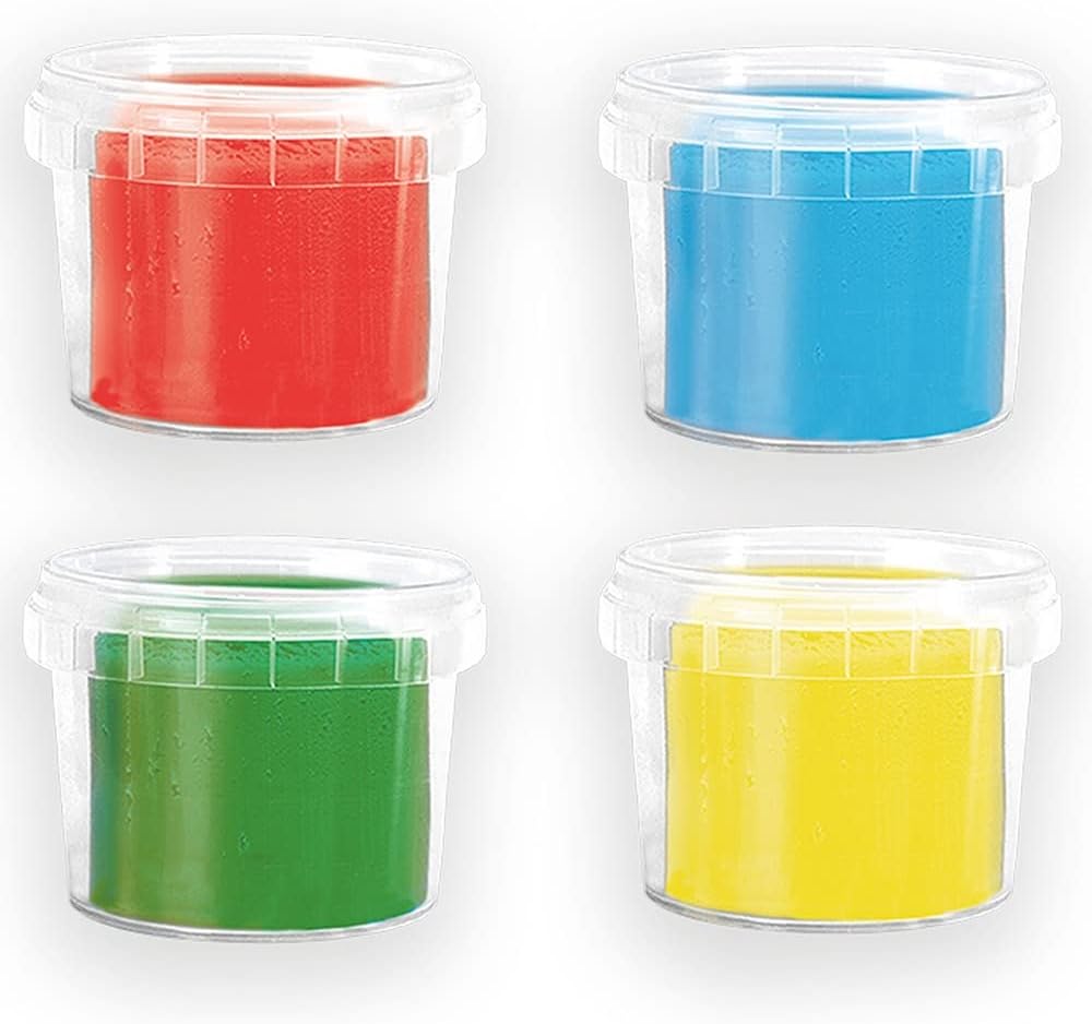 SES Creative Feel Good Dough Pure - 4-Pack Sensory Play Dough for Toddlers & Kids 3