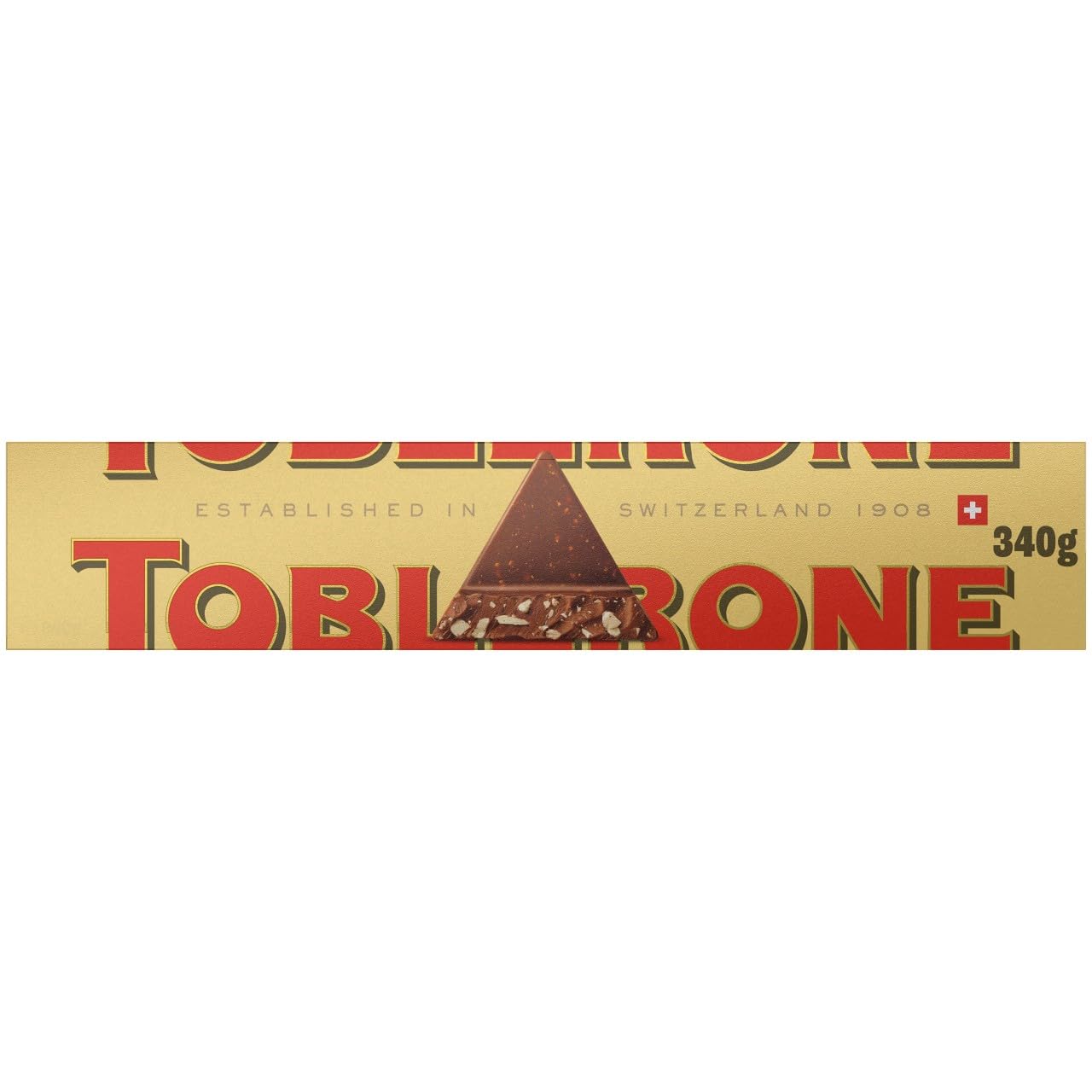 Toblerone - Milk Chocolate with Honey and Almond Nougat Large Gift Bar 340g