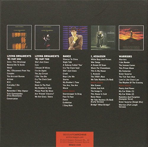 Gary Numan - 5 Album CD Box Set (1981-1983) - Beggars Archive Series 4