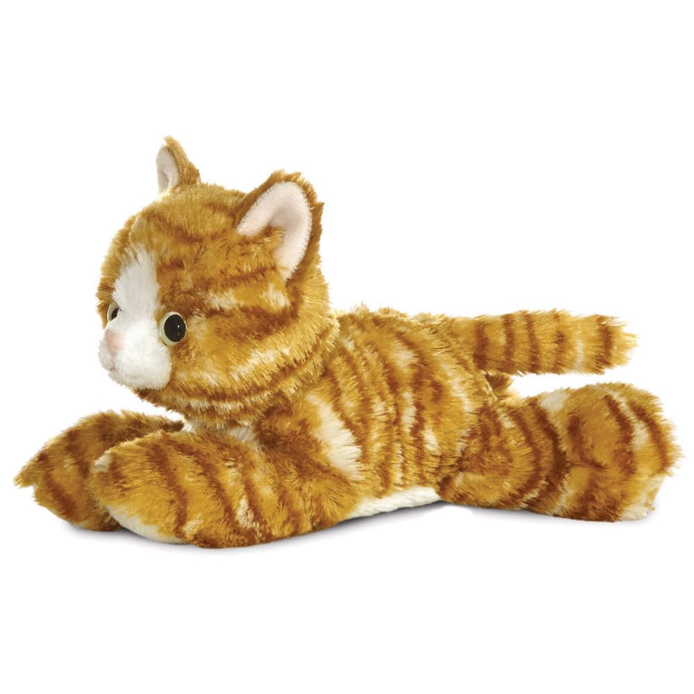 Aurora World Mini Flopsie Molly Cat - 8-inch Plush Ginger Tabby Cat Toy 5