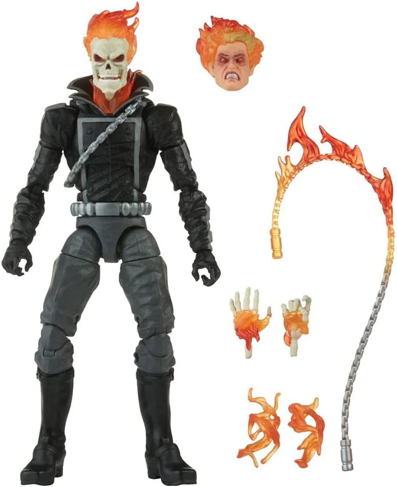 Hasbro Marvel Legends Series 6-inch Ghost Rider Collectible Action Figure with 6 Accessories 3