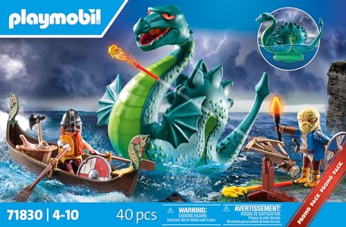 Playmobil Viking with Sea Monster Playset - Action-Packed Adventure for Ages 4+ 3