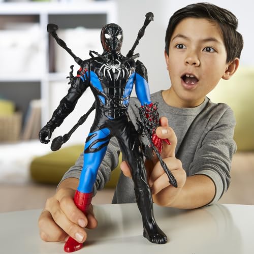 Marvel Spider-Man Liquid Shifter Action Figure - Venomized Transformation, 11-Inch Titan Hero Series Toy for Ages 4+ 11
