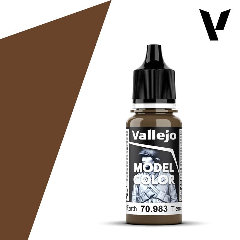 Vallejo Model Color Acrylic Paint - Flat Earth | Waterbased | 17 ml 10