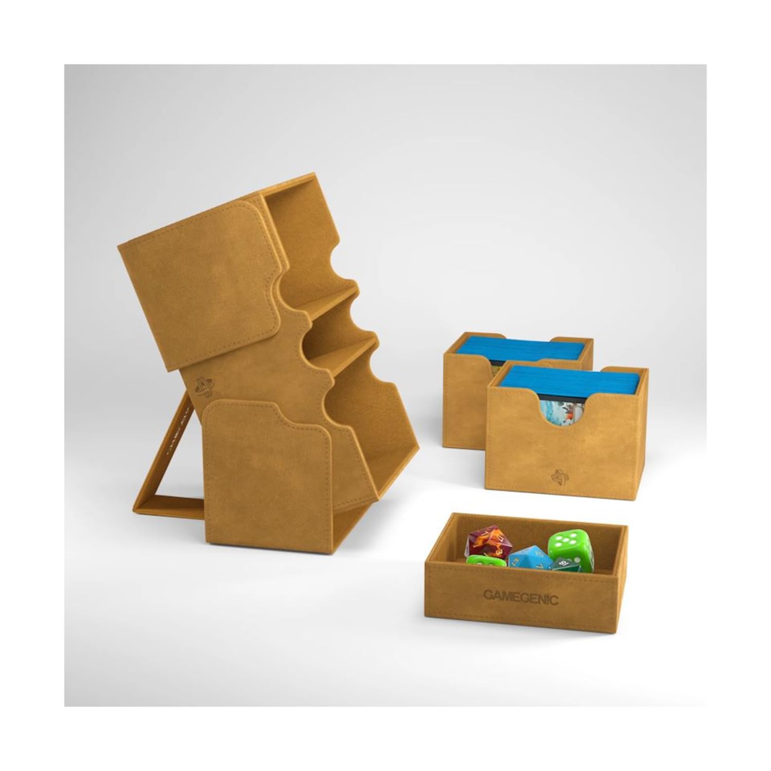 Gamegenic Stronghold 200+ XL Card Storage Box for 200 Double-Sleeved Cards - Sand