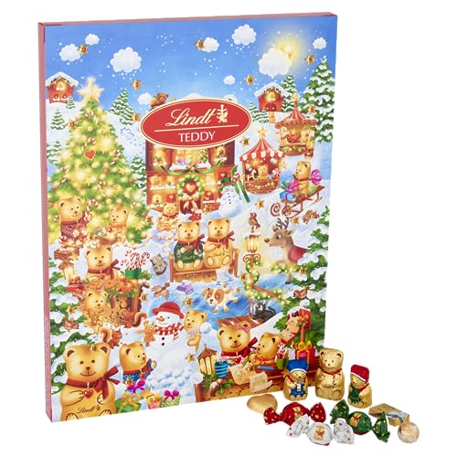 Lindt Teddy Winter Wonderland Advent Calendar 2025 – 170g Milk & White Chocolate 8