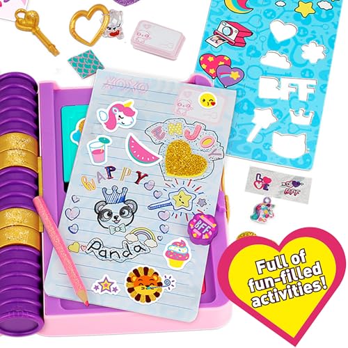 Funlockets Secret Journal NEW Glitter Edition. Secret Lockable Girl’s Diary with 14