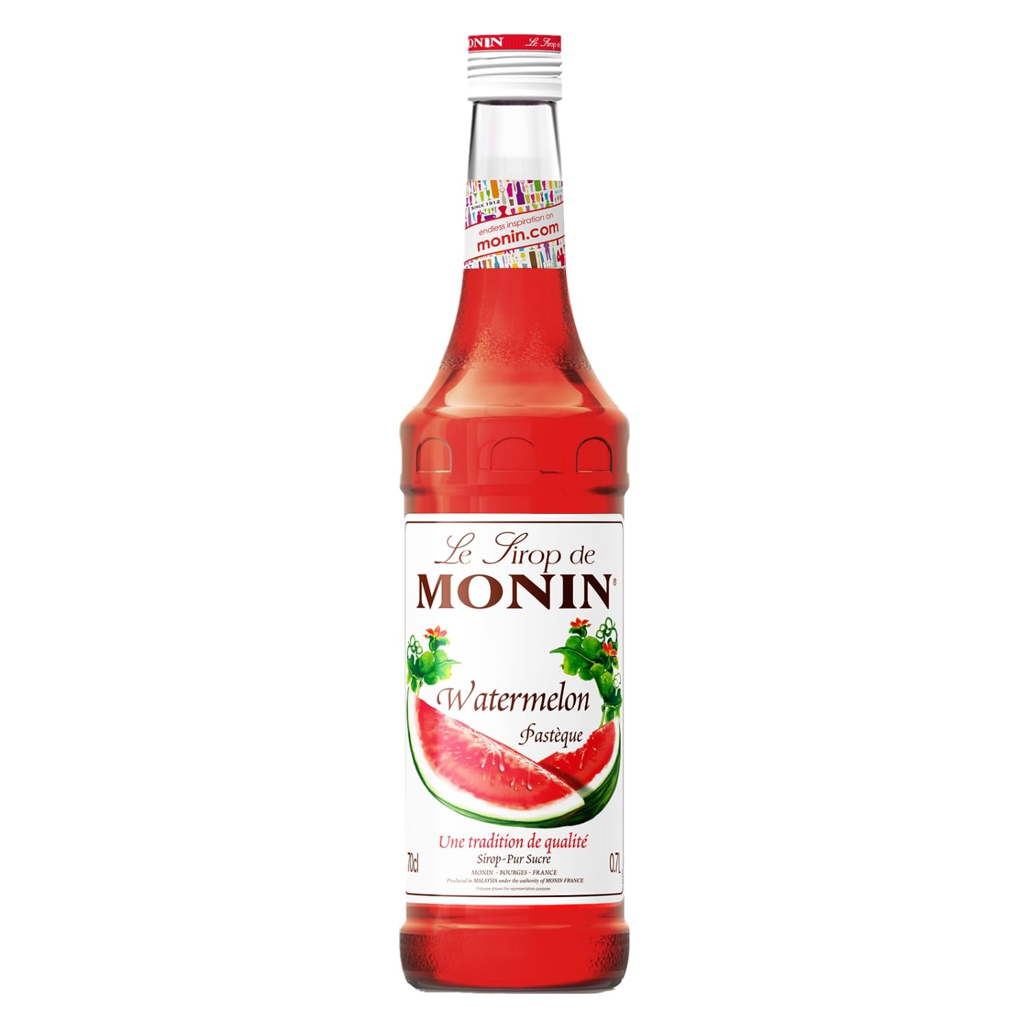 Monin Watermelon Syrup - 700ml Premium Concentrate | Vegan & Allergen-Free 1