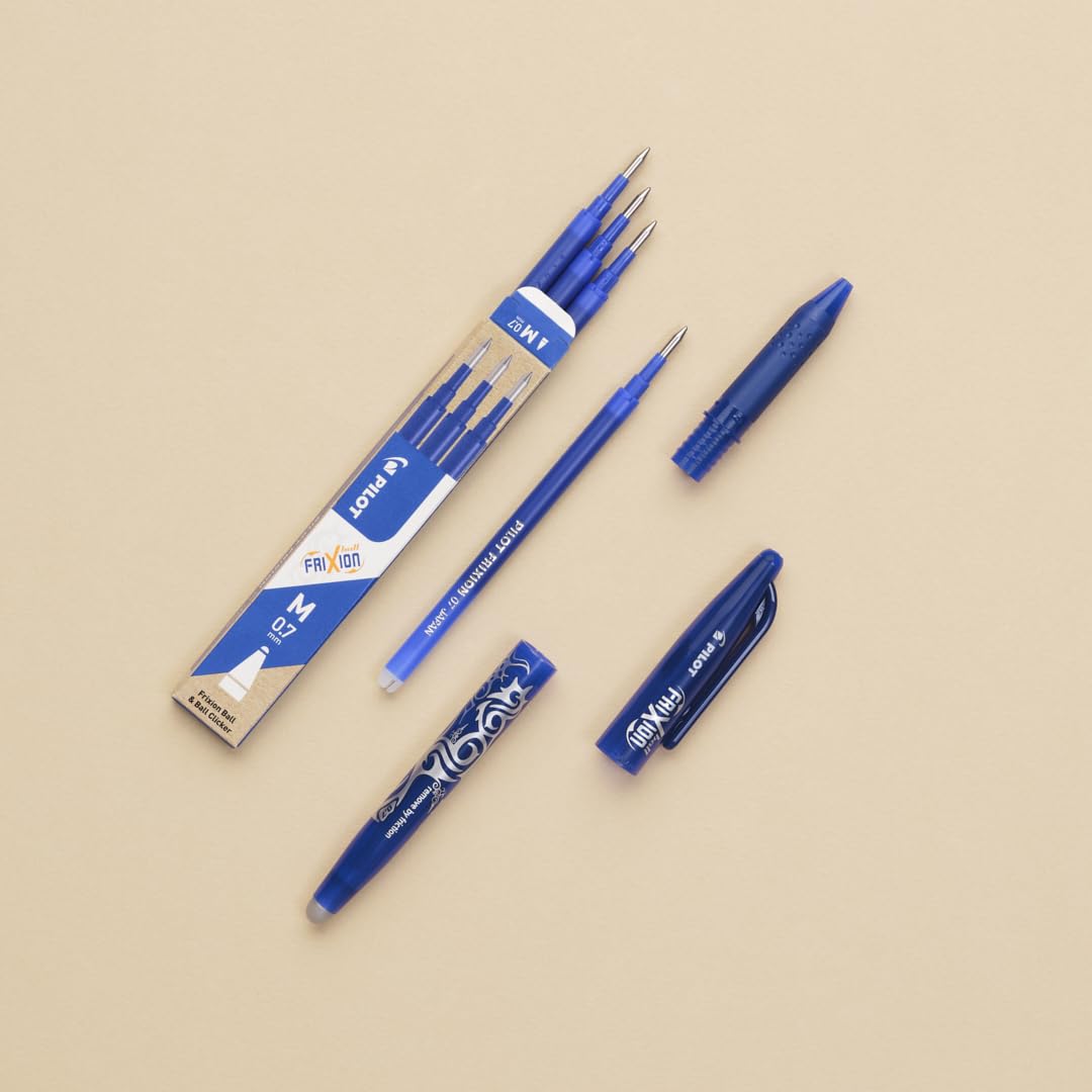 PILOT FriXion Ball Erasable Rollerball Pen - Medium 0.7mm Tip | Pack of 5 Assorted Colors 8