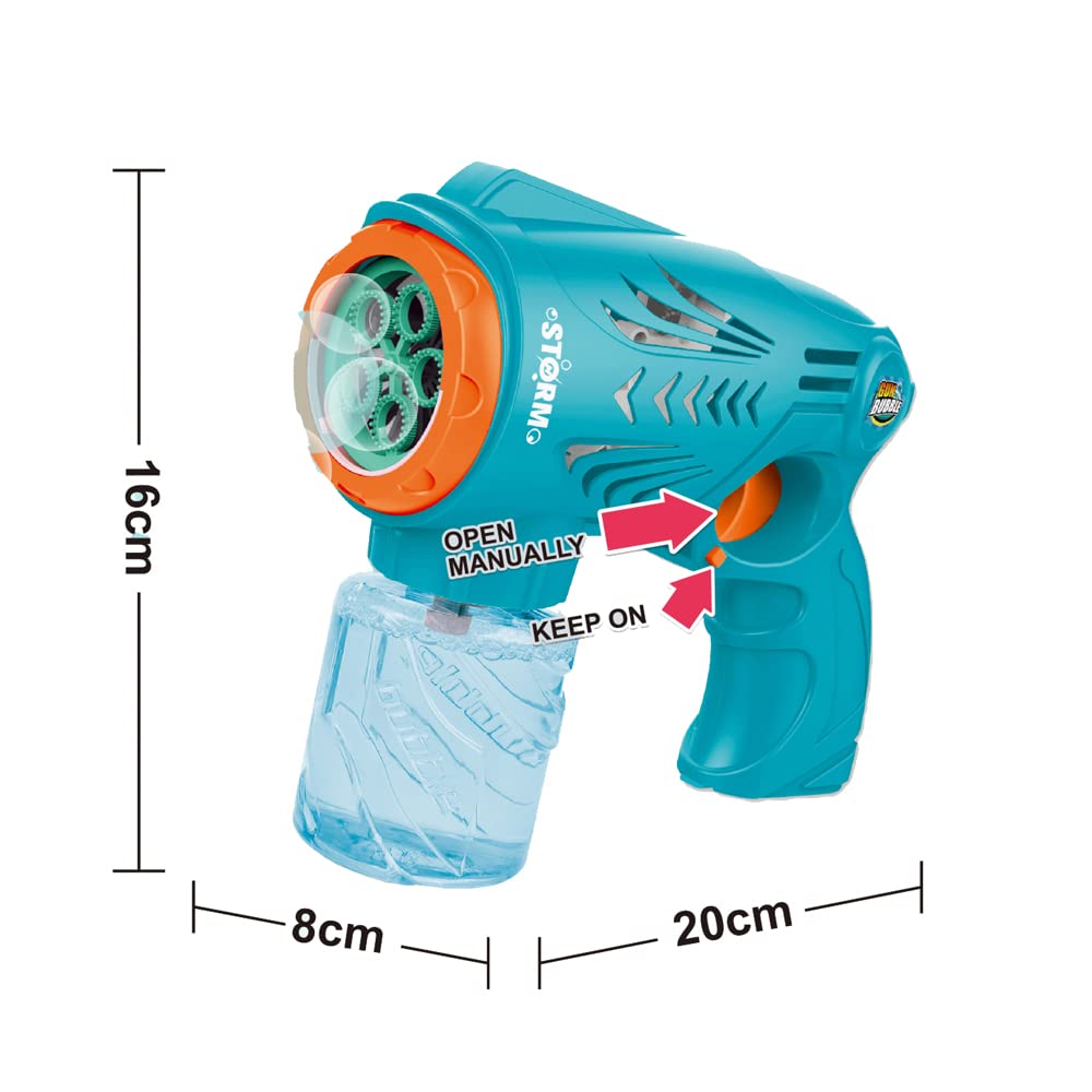 RAM ONLINE Ram Bubble Gun Maker - Automatic, LED Lights, Ages 2+
