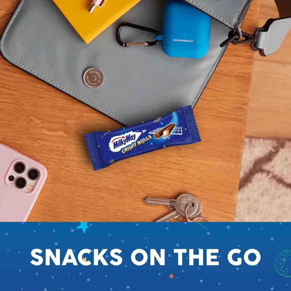 Milky Way Crispy Rolls, Milk Chocolate Biscuit Snack Bar, 24 x 22.5 g 3