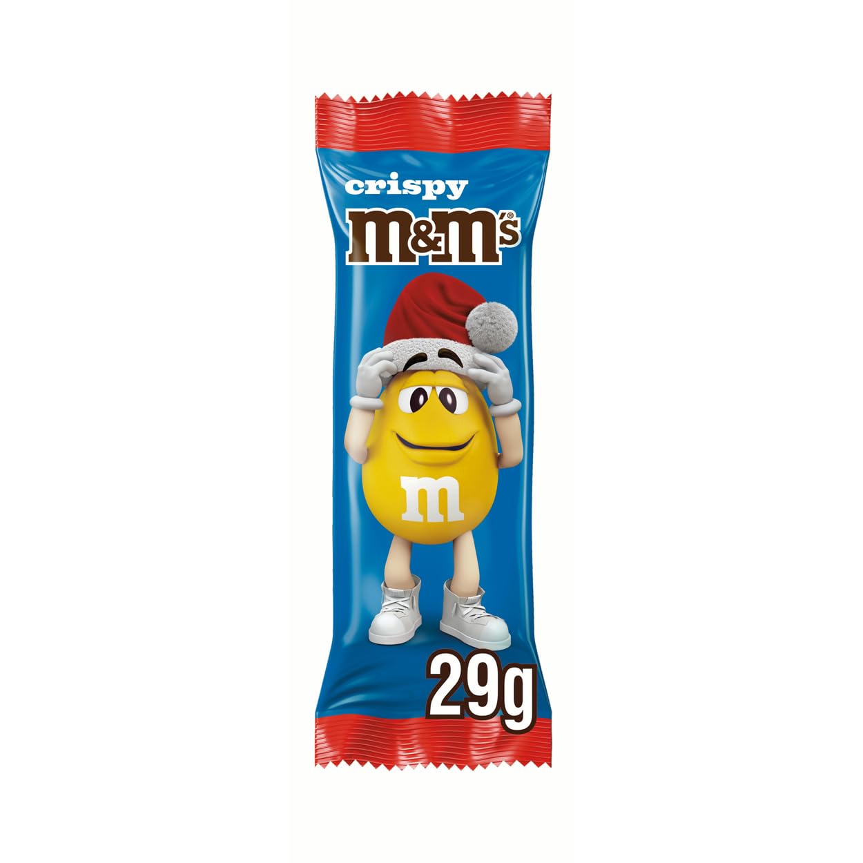 M&M's Minis Chocolate Santa Bulk Box - Milk Chocolate Crispy Santa Shapes with Mini M&Ms