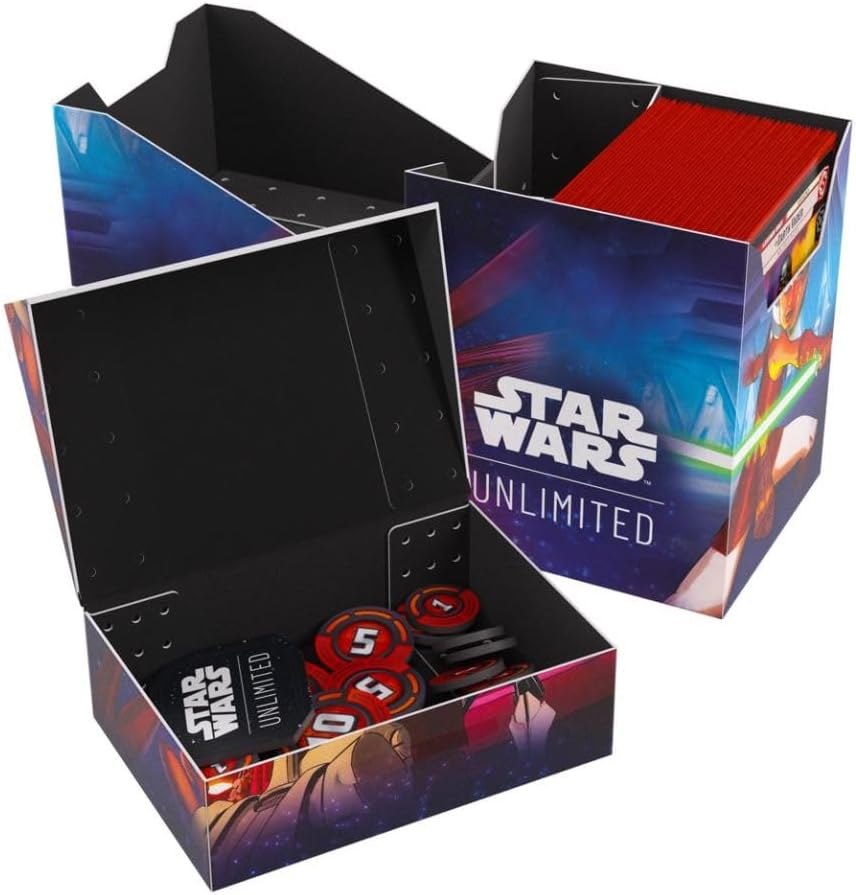 Gamegenic Star Wars Unlimited Soft Crate - Deck Box with Token Storage for Ahsoka Tano & General Grievous