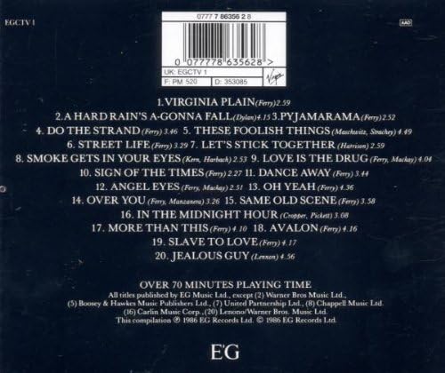 Bryan Ferry & Roxy Music - Street Life - 20 Great Hits [Audio CD]