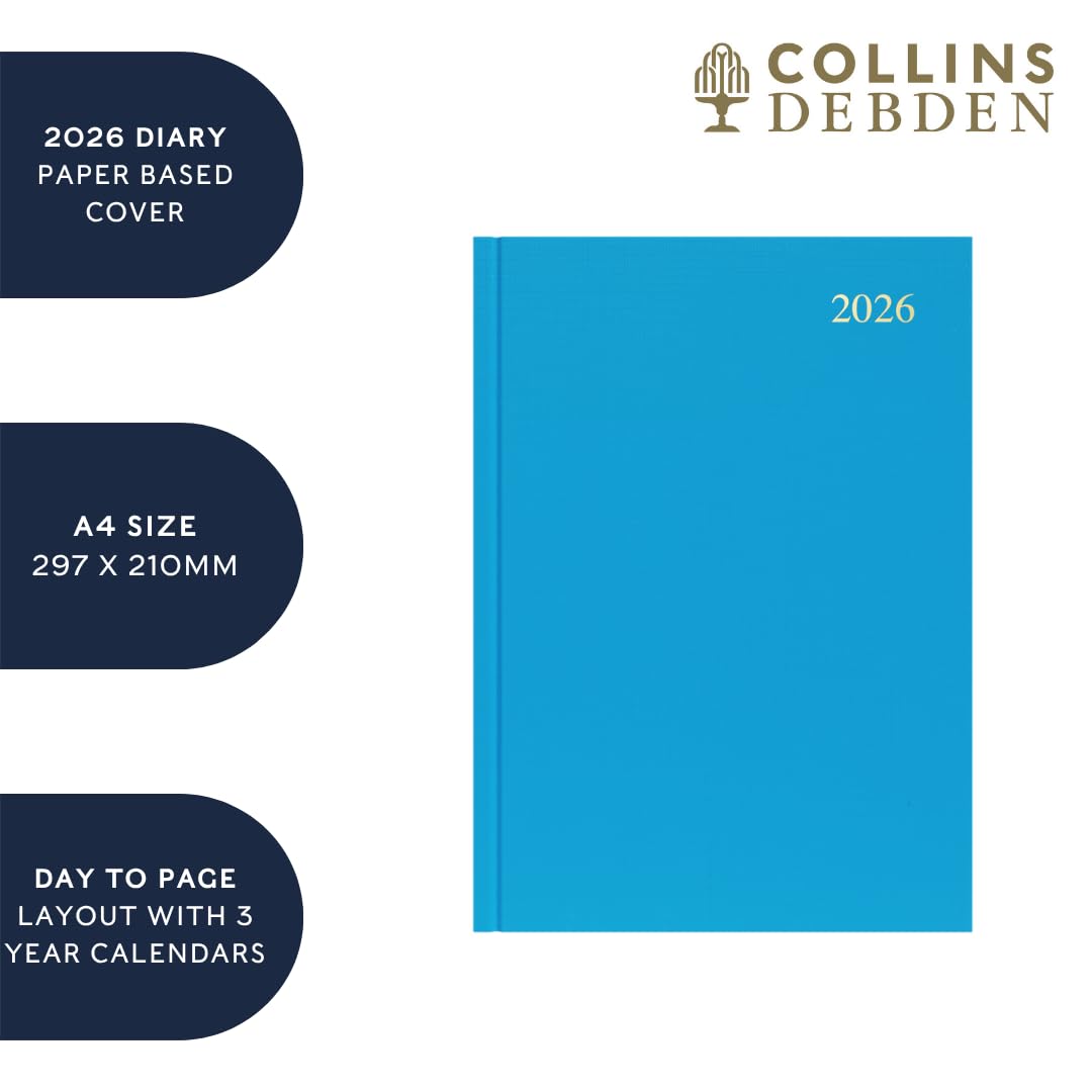 Collins - Essential - 2026 12 Month Calendar Year Planner, Day-To-Page Diar