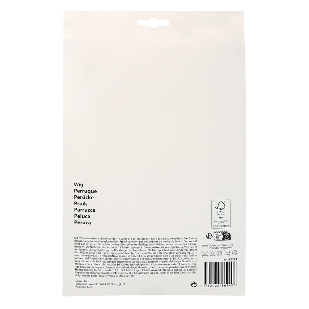 Boland Adult Club Wig Curly Synthetic Hair Blonde Costume Carnival Party 3