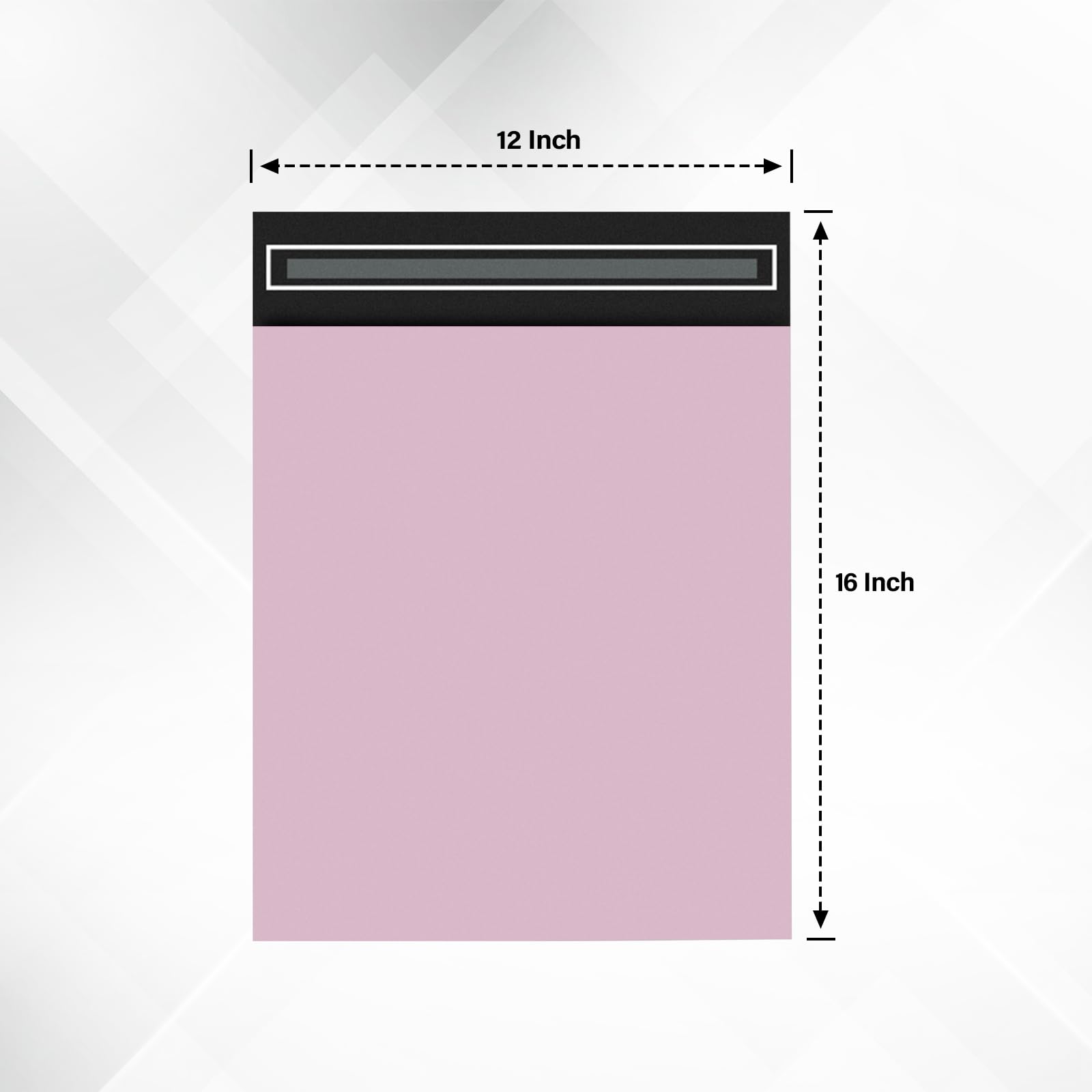 delka Durable Pink Poly Mailer Bags - Tear-Resistant, Self-Sealing | 12x16 (25 Pack) 2