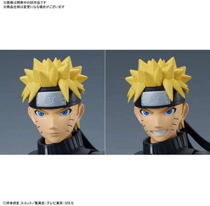 Naruto Uzumaki Figure-rise Standard Model Kit - Action Poses & Magnets for Wall Display, Ages 13+