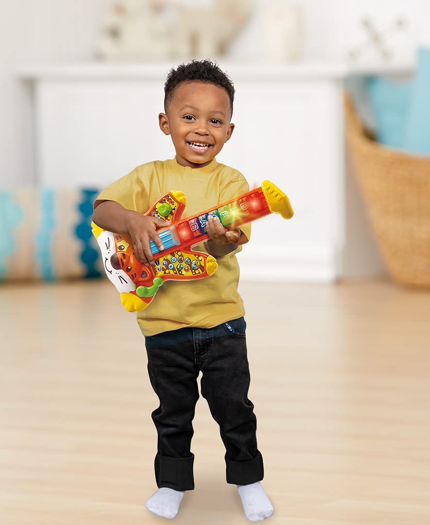 VTech Safari Sounds Guitar - Musical Toy for Toddlers with Songs, Lights & Animal Sounds
