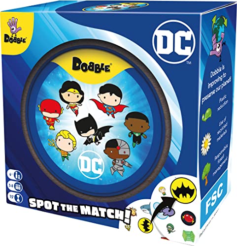 Asmodee Dobble DC Justice League-Kartenspiel für Kinder und Familien – exklusiv bei Amazon 5