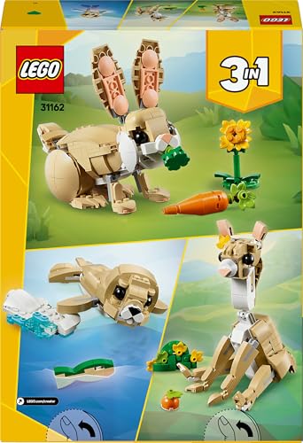 LEGO Creator 3in1 Cute Bunny Toy - Buildable Animal Playset for Ages 8+ 10
