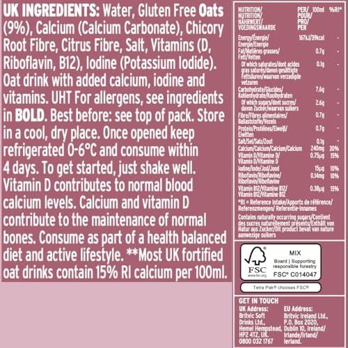 Plenish Organic Enriched Oat Milk 1L 7