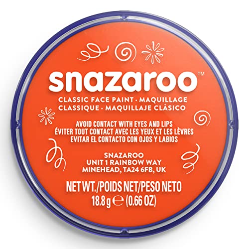 Snazaroo - Dark Orange Classic Face and Body Paint (18ml) 18
