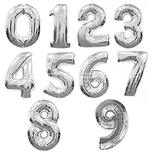 Majestic Silver 0-Shaped Foil Balloon - 76cm Standalone Party Decor for Milestone Celebrations