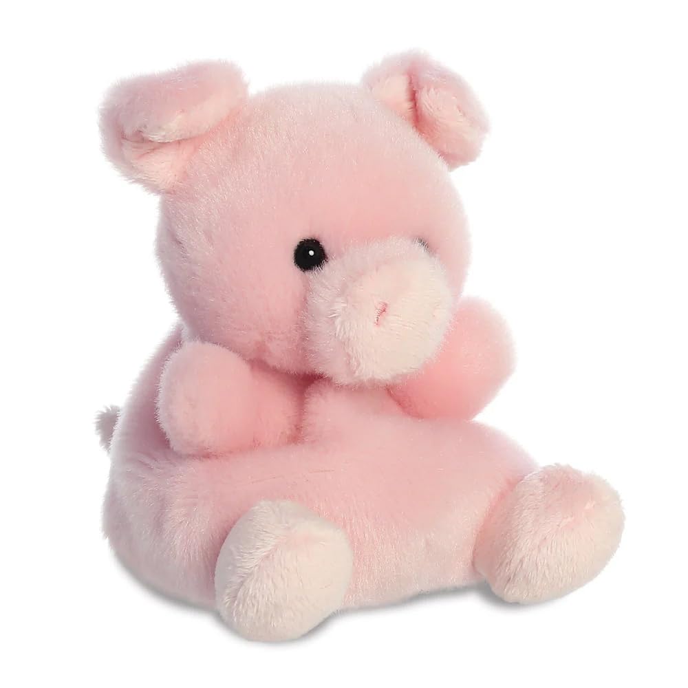 AURORA Palm Pals Wizard The Pig Soft Toy - Pink | 10 cm | Suitable from Birth
