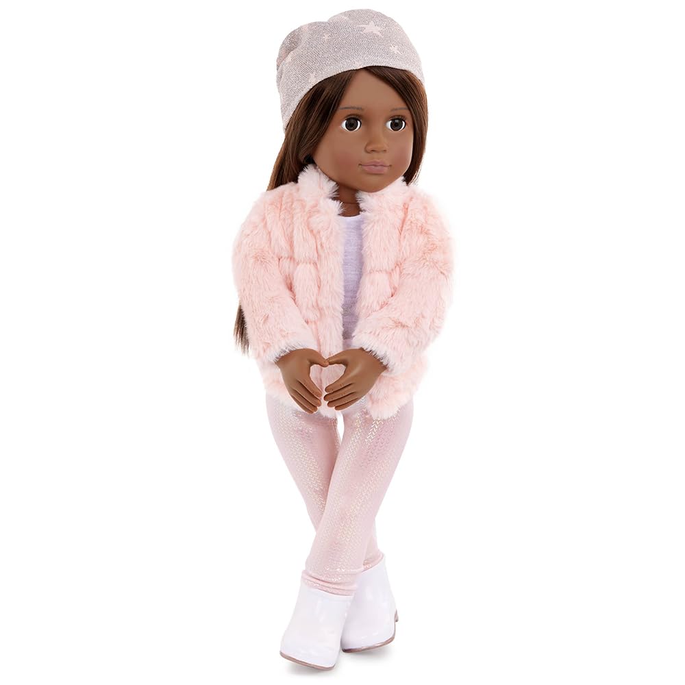 Our Generation Pink Faux-Fur Coat Outfit for 18-inch Dolls - Fashion Playset for Ages 3+ 10